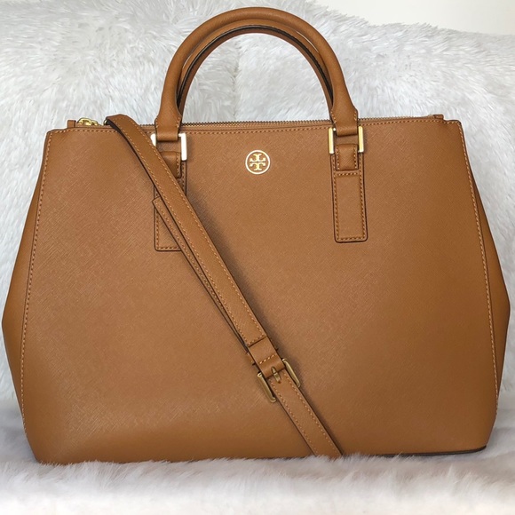 Tory Burch Handbags - ✨Tory Burch Luggage Double Zipper Leather Satchel✨